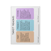 タロット読の11インチx 8.5インチメモ帳 ノートパッド (回転)