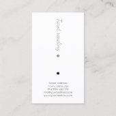 タロット読み取り心理中エネルギーヒーリング 名刺 (裏面)