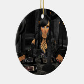 タロット読ラウンドオーナメント セラミックオーナメント (右)