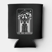 タロット高い巫女女性雑草喫煙誕生日 缶クーラー (正面)