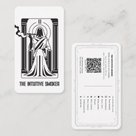タロット高巫女雑草喫煙ソーシャルメディアQR 名刺