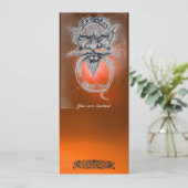 タロット/アンティークグロテスクファンタジーオレンジジェムストーン 招待状 (スタンド正面)