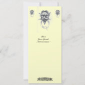 タロット/アンティークグロテスクファンタジー白黒パール 招待状 (裏面)