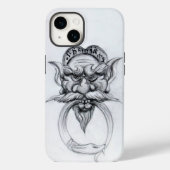 タロット・アンティークファンタジーグロテスク型マスク白黒 Case-Mate iPhoneケース (裏面)
