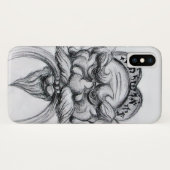 タロット・アンティークファンタジーグロテスク型マスク白黒 Case-Mate iPhoneケース (裏面(横))