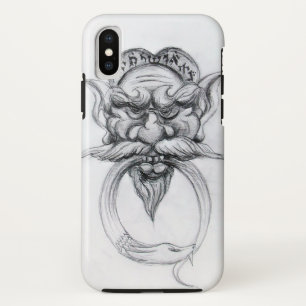 タロット・アンティークファンタジーグロテスク型マスク白黒 iPhone XSケース