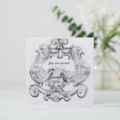 タロット/アンティークフィレンツェ白黒 招待状 (スタンド正面)