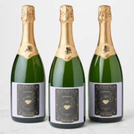 タロット　エソテリック　フォーチュン　ライラック スパークリングワインラベル