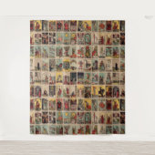 タロット カード タペストリー ヴィンテージ スタイル - 素晴らしい背景 (正面)