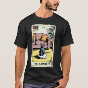 タロット カード 戦車 ロボット掃除機 ねこ ファニー タロット C Tシャツ