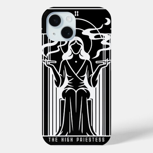 タロット・ハイプリーストス女性マリファナ喫煙オカルト Case-Mate iPhoneケース (裏面)