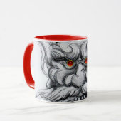 タロット、ファンタジーグロテスク白黒赤 マグカップ (正面左)