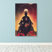 タロット:皇帝、国王 キャンバスプリント (インサイチュ (ウッドフロア))