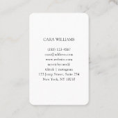 タロット、神秘的な宇宙の女性 名刺 (裏面)