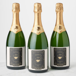 タロット　秘教的運勢 スパークリングワインラベル