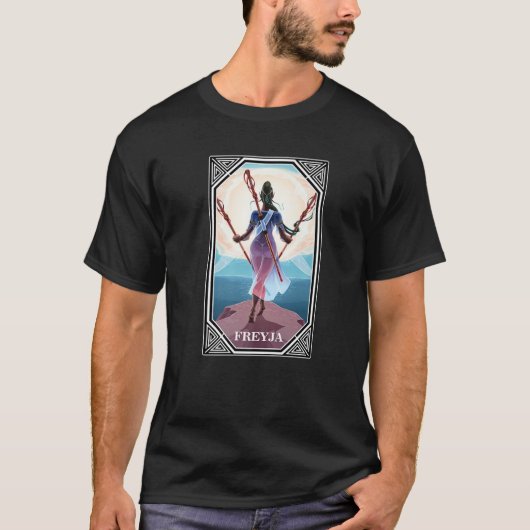 タロット- Norse Mythology - Freyja – 占い師 Tシャツ (正面)