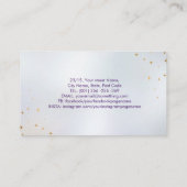 タロット/Oracleカードのゴールデンオーナメント 名刺 (裏面)