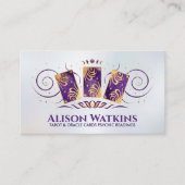 タロット/Oracleカードのゴールデンオーナメント 名刺 (正面)