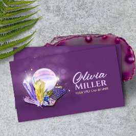 タロット/Oracleカード（水晶玉と水晶玉を使用） 名刺