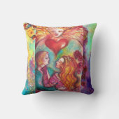 タロッ失ったツシャドウ、恋人バレンタインデーハート クッション (裏面)