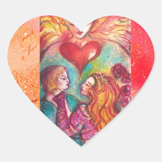 タロッ失ったツシャドウ、恋人バレンタインデーハート ハートシール (正面)