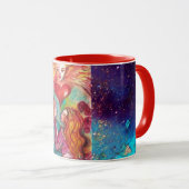 タロッ失ったツシャドウ、恋人バレンタインデーハート マグカップ (正面右)