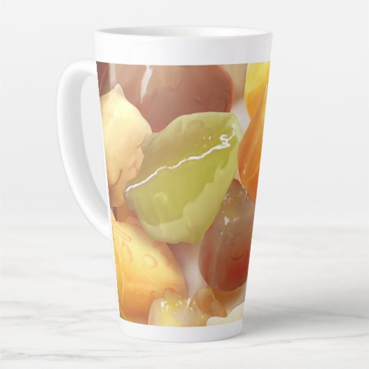 タロボールデザートイラストレーション カフェラテマグ (左アングル)