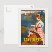 タロワール。アヌシー湖　ヴィンテージポスター 1910年 ポストカード (正面/裏面)