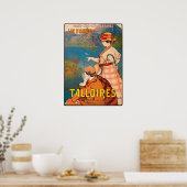 タロワール、アネシー湖、ピクニックでカップル、ヴィンテージ ポスター (キッチン)