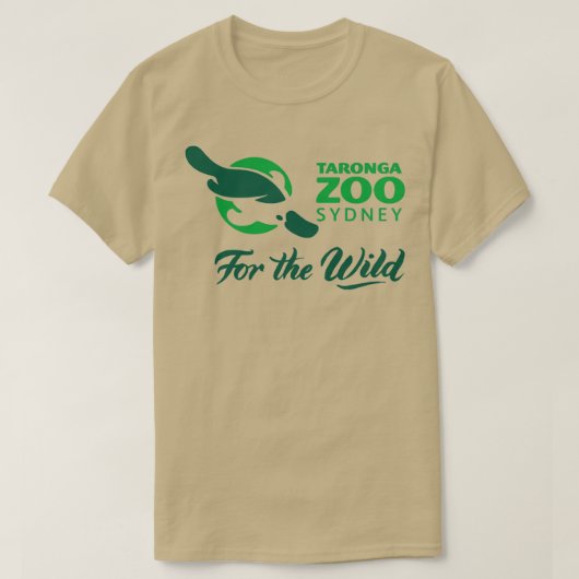 タロンガ動物園のロゴ1 Tシャツ (デザイン正面)