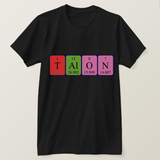 タロン期別テーブル名のシャツ Tシャツ (デザイン正面)