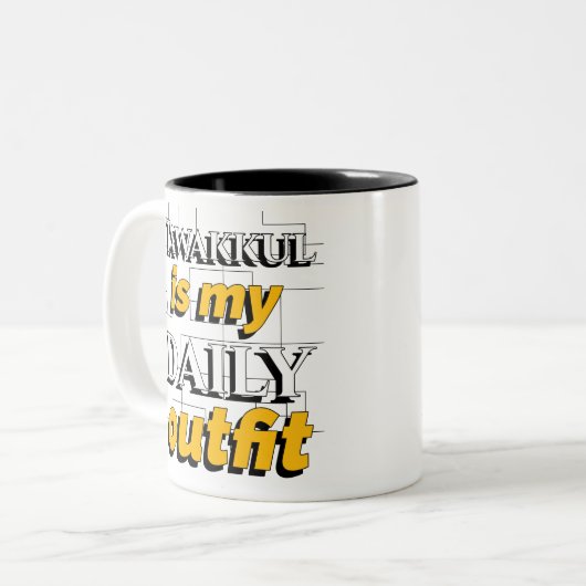 タワクルは私の毎日の衣装マグ ツートーンマグカップ (正面左)