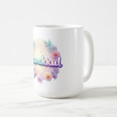 タワクルパステルかわいいスタイルステッカー – イスラム教モト コーヒーマグカップ (正面右)