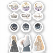 タワクル・イスラムのステッカーが信仰を設定インスパイアイスラム シール (正面)