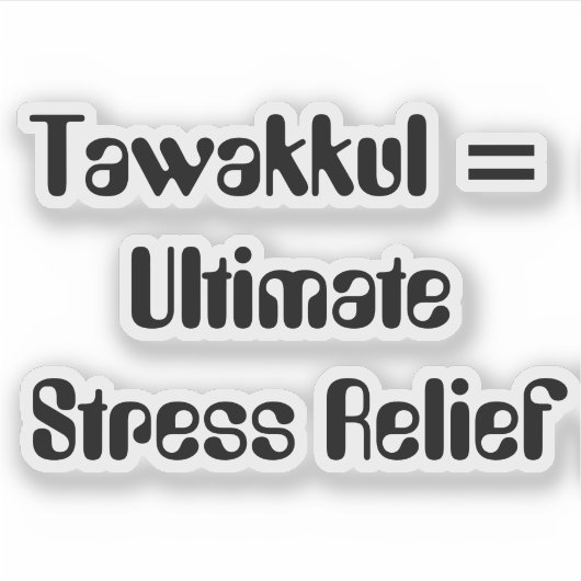 タワクル=究極のストレスレリーフ、 浮き彫り シール (正面)