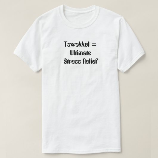 タワクル=究極のストレスレリーフ、 浮き彫り Tシャツ (デザイン正面)