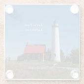 タワスポイントライトハウスガラスコースター ガラスコースター (裏面)