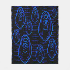 タワンダ女神ヨニ フリースブランケット