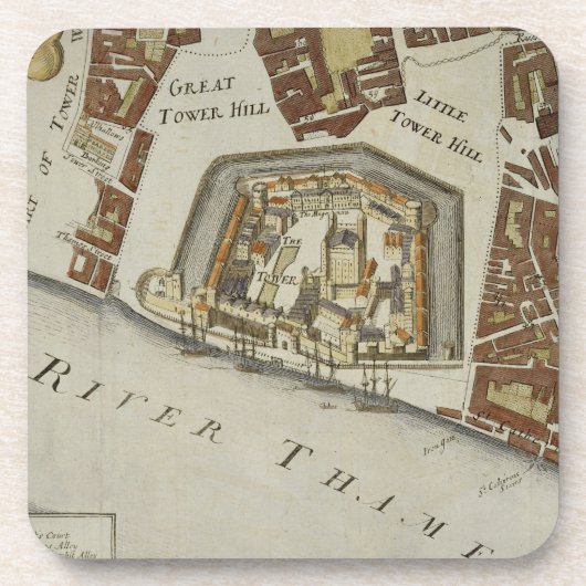 タワーおよびSt.キャサリンのタワーの詳細 コースター (正面)