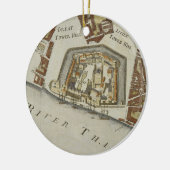 タワーおよびSt.キャサリンのタワーの詳細 セラミックオーナメント (左)