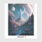 タワーお洒落ランドスケープファンタジーアート シール (シート)
