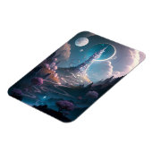 タワーお洒落ランドスケープファンタジーアート マグネット (左側)