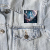 タワーお洒落ランドスケープファンタジーアート 缶バッジ (インサイチュ)