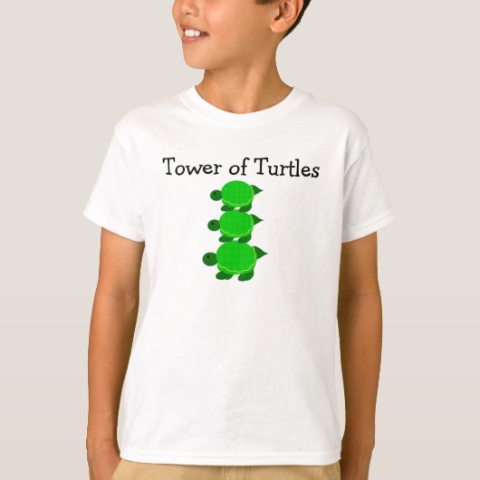 タワーのカメさんたち Tシャツ (正面)