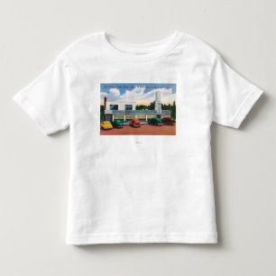 タワーの喫茶店の外観 トドラーTシャツ