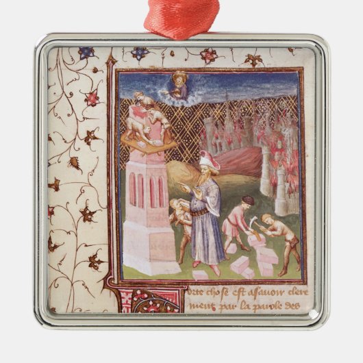 タワーの建物をの監督するNimrod メタルオーナメント (正面)