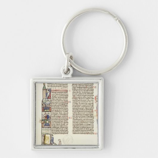 タワーの氏21 f.167vの建築 キーホルダー (正面)