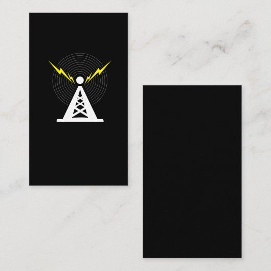 タワーアンテナハム無線オペレータ 名刺 (正面/裏面)