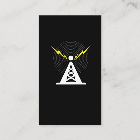 タワーアンテナハム無線オペレータ 名刺 (正面)