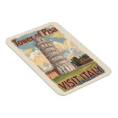 タワーオブピサイタリアパインタリートラベルアートヴィンテージ マグネット (右側)